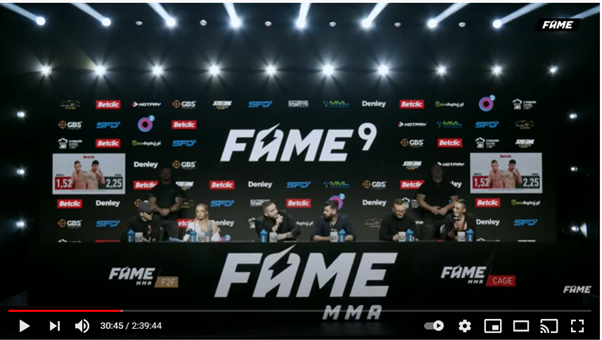 Konferencja prasowa przed galą FAME MMA 9