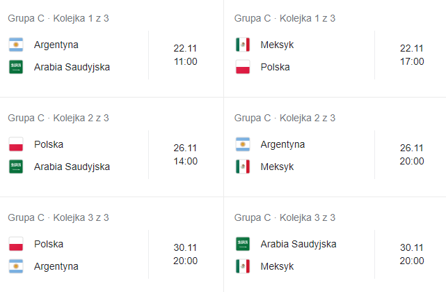 Grupa C na mundialu i mecz Polska - Argentyna